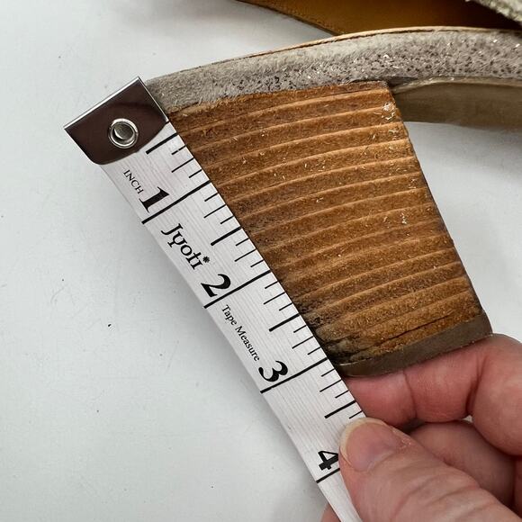 Paul Green Cayanne Peep Toe Sandal Bootie Metallic Smoke Leather US 9 UK 6.5 - Picture 10 of 11